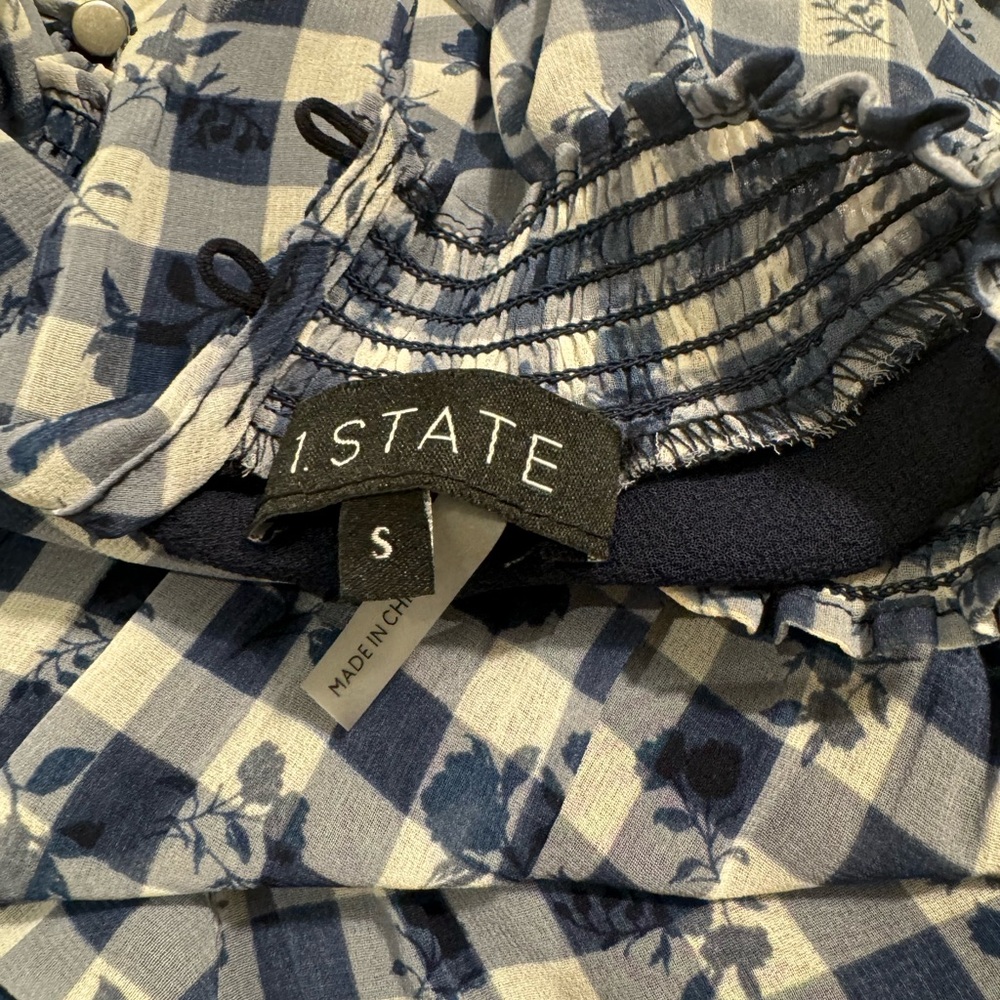 1. State mock neck flutter mini dress - Picture 4 of 4